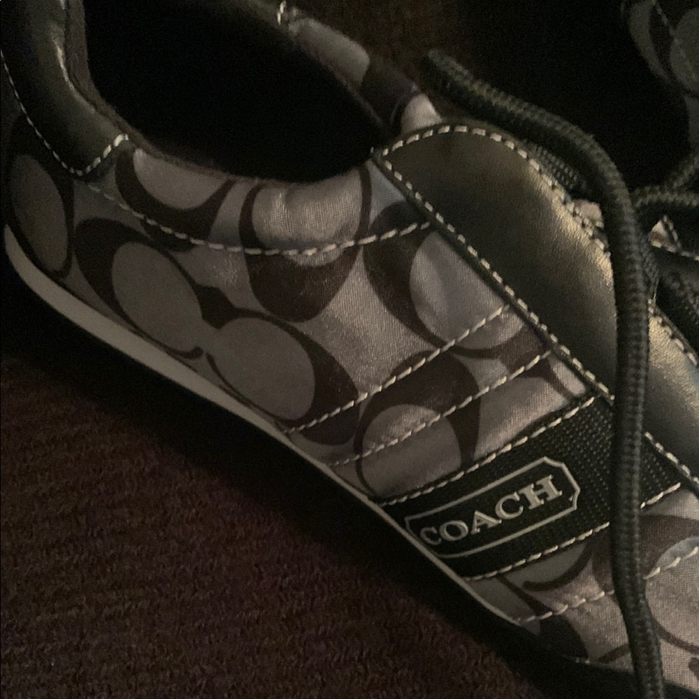 Black and Gray Patterned Sneakers from Coach - Picture 2 of 6